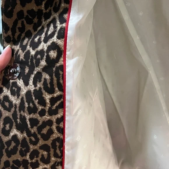 Banana Republic animal print topper coat. - Picture 5 of 5